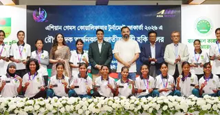 নারী হকি ও কাবাডি দলকে সংবর্ধনা, এশিয়া কাপের জার্সি উন্মোচন